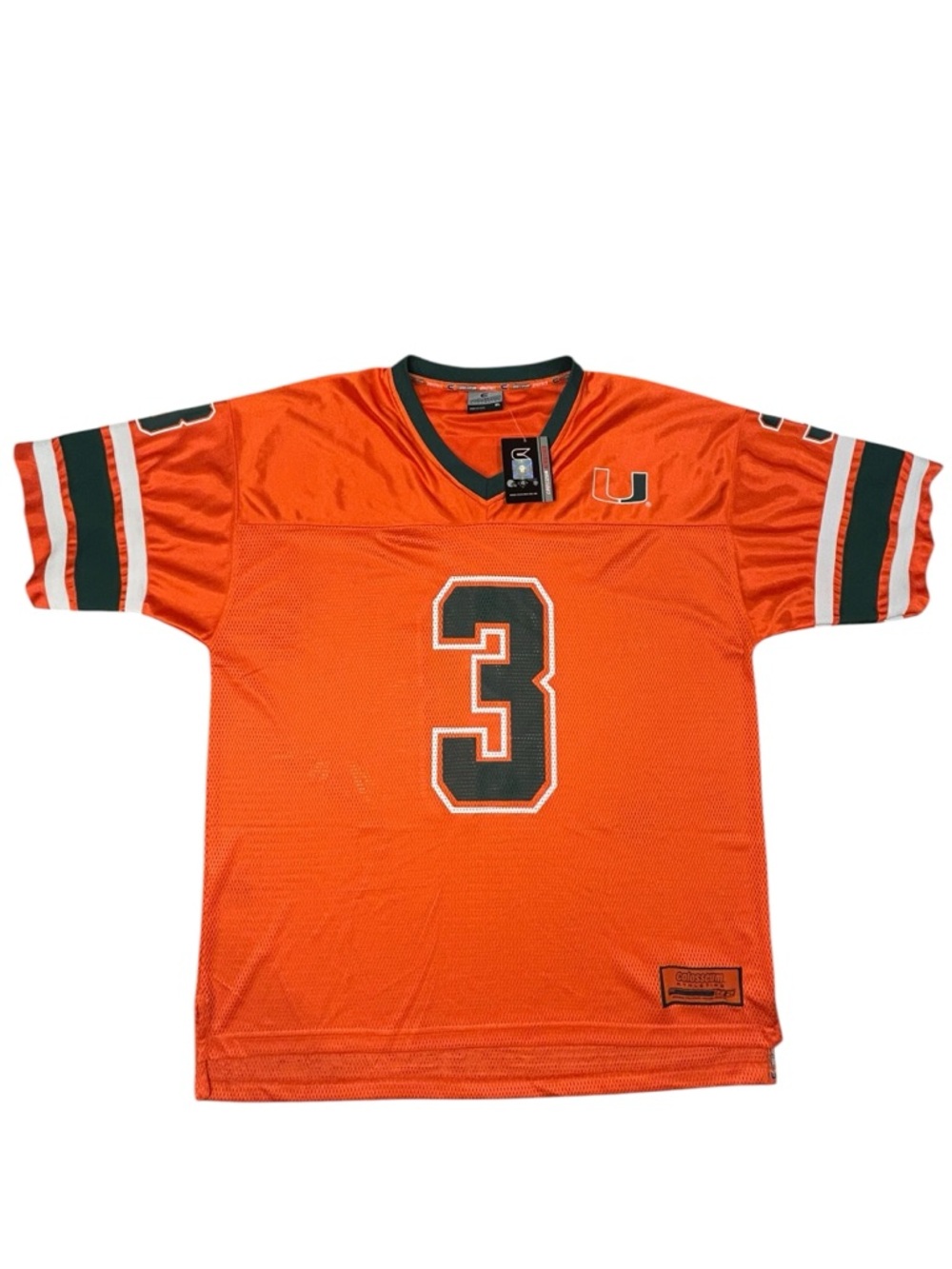 Colosseum Athletics University of Miami Football Jersey Stadium Men’s XL NWT